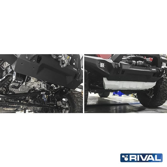 Blindage barre de direction Jeep JL en aluminium 6 mm – réf. 2333.2740.1.6 – RIVAL 4X4 - Jeep JL