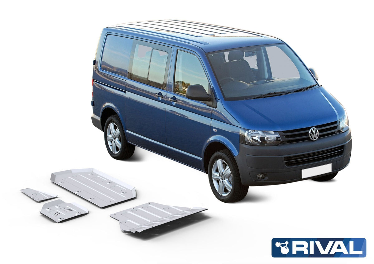 Blindage échappement Volkswagen T5 (Euro 5 uniquement) en aluminium 6 mm – RIVAL 4X4 - VW Transporter T5