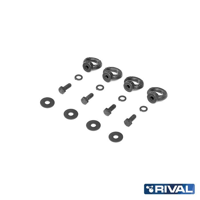 Kit de 4 anneaux d’ancrage femelles pour galerie de toit – RIVAL 4X4 - BYD Shark 2024+