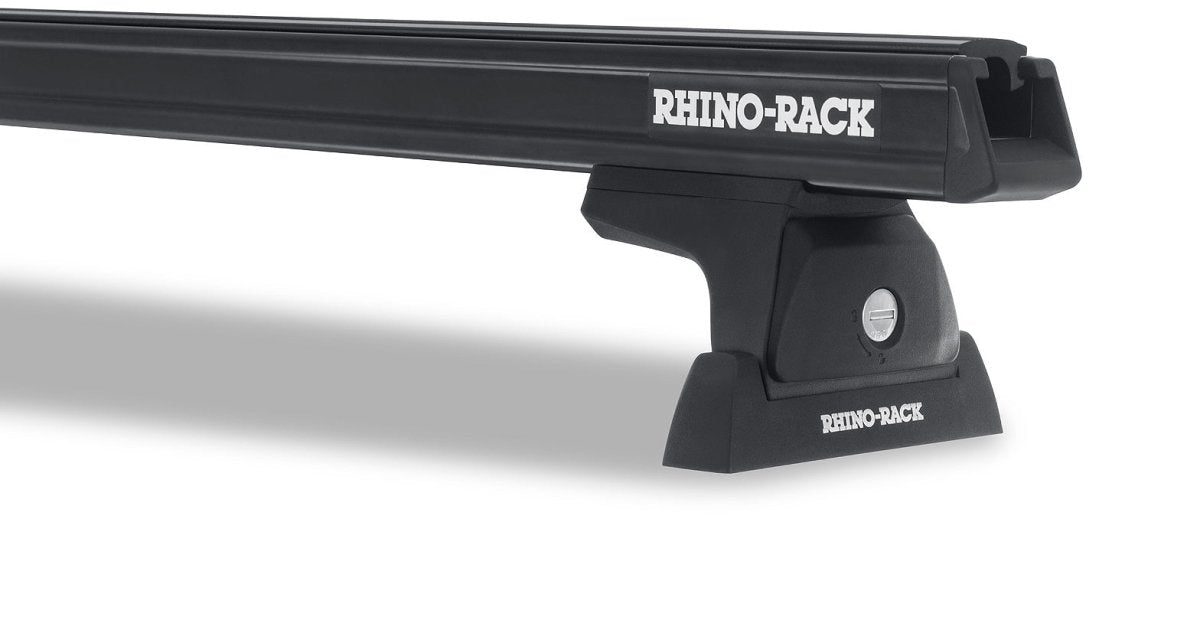 Kit 2 barres de toit noire Heavy Duty 1500mm avec pieds RLT600 Isuzu D-Max Gen III (X-Terrain) 2020+ - RHINO-RACK - Isuzu Dmax 2020+