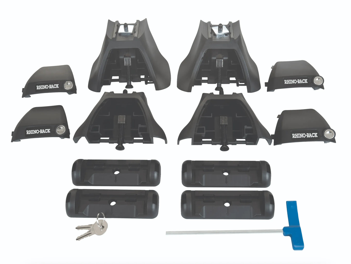 Kit 2x Barres de toit Vortex Ford Ranger 2023+ Super Cab (sur Gouttieres) | RHINORACK sur Xperts4x4 Accessoires 4x4 Off-Road