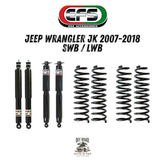 Kit de Suspension Jeep Wrangler JK EFS ELITE +40mm/+75mm sur Xperts4x4 Accessoires 4x4 Off-Road
