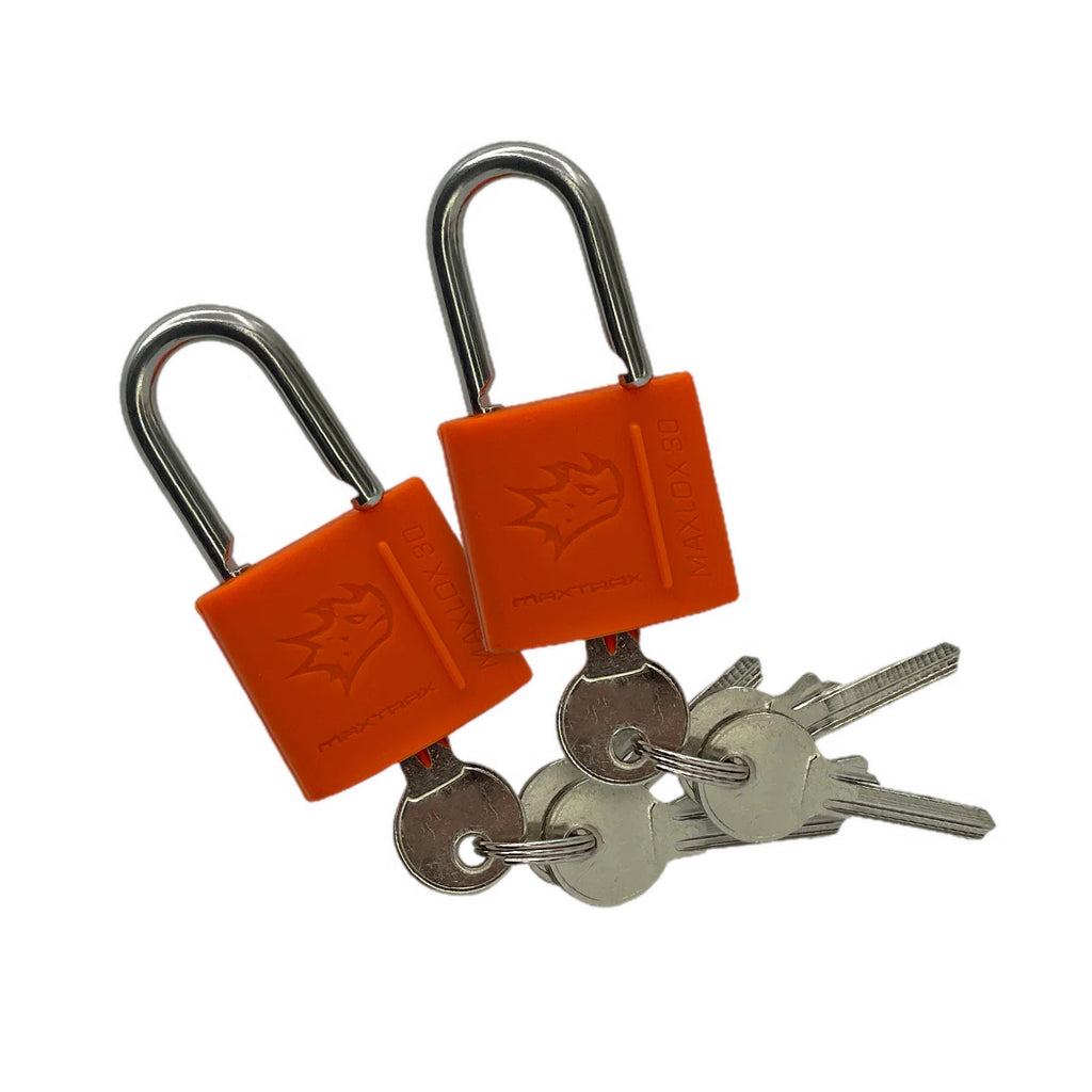 Maxtrax Maxlox Dual Pack Padlock Secure your OffRoad plates