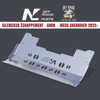Blindage Silencieux Échappement 6mm Ineos Grenadier  N4 Offroad sur Xperts4x4 Accessoires 4x4 Off-Road