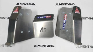 Protection Inférieure ALMONT4WD Amortisseurs Arriere Toyota HDJ80 sur Xperts4x4 Accessoires 4x4 Off-Road