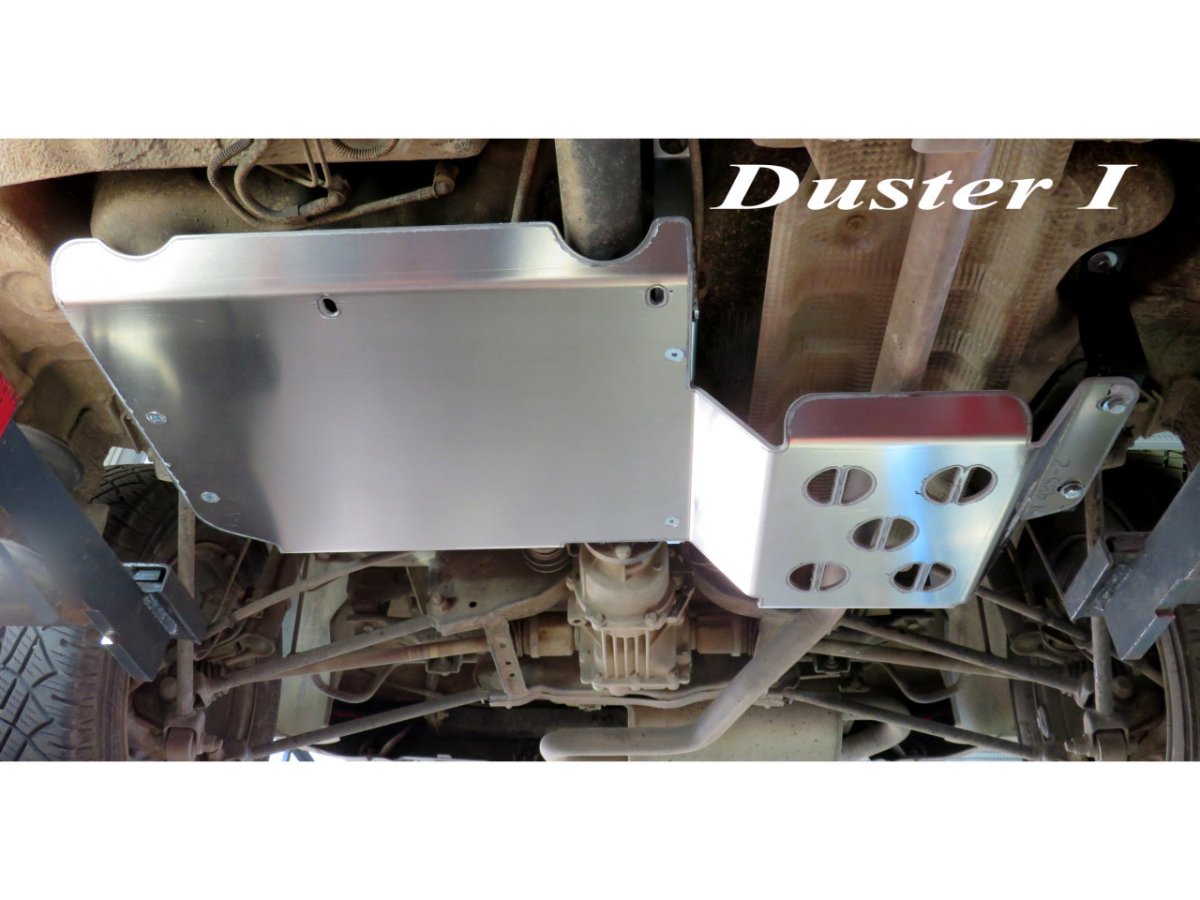 Ski protection réservoir et silencieux arrière aluminium 6mm Dacia Duster 4x4 2009-2023 N4-Offroad - Dacia Duster 2010-2023