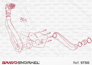 Snorkel Bravo 4x4 - Toyota Land Cruiser / Prado 150 sur Xperts4x4 Accessoires 4x4 Off-Road