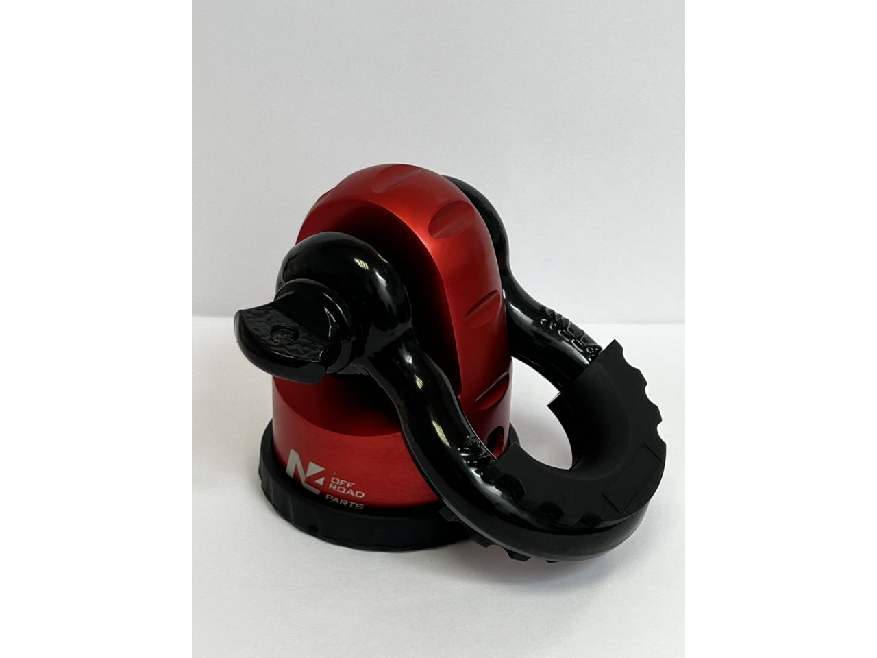 Arrêt de corde 8T en aluminium anodisé rouge pour fixation manille N4-Offroad sur Xperts4x4 Accessoires 4x4 Off-Road