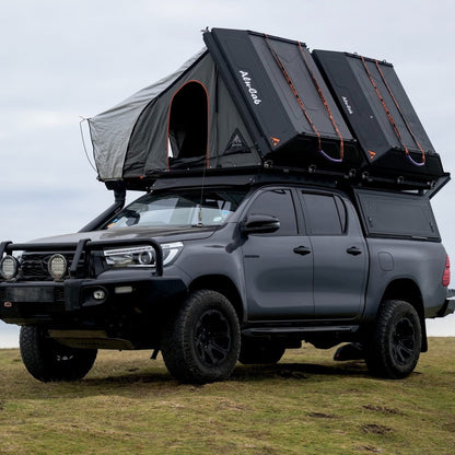 Tente de Toit Alu-Cab "RT-2S" - 2 Personnes | Coque Alu Compacte sur Xperts4x4 Accessoires 4x4 Off-Road