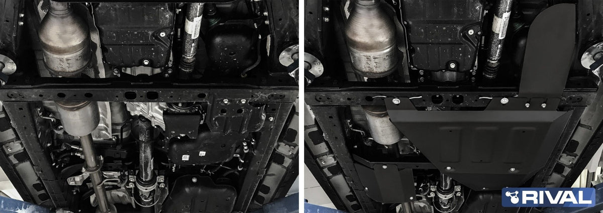 Blindage boîte de transfert, AdBlue et sonde lambda Toyota Hilux Revo en acier 3 mm – RIVAL 4X4 - Toyota Hilux 2016+