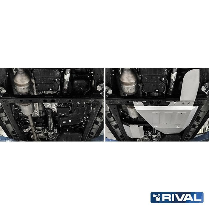 Blindage boîte de transfert, AdBlue et sonde lambda Toyota Hilux Revo en aluminium 4 mm – RIVAL 4X4 - Toyota Hilux 2016+