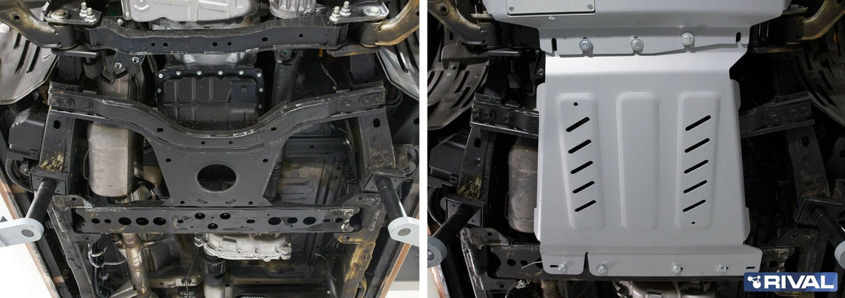 Blindage boîte de vitesses Nissan Navara 2015–2021 en aluminium 4 mm – RIVAL 4X4 - Nissan Navara D23