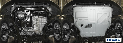 Blindage moteur et boîte de vitesses Volkswagen T6 en aluminium 4 mm – RIVAL 4X4 - VW Transporter T6