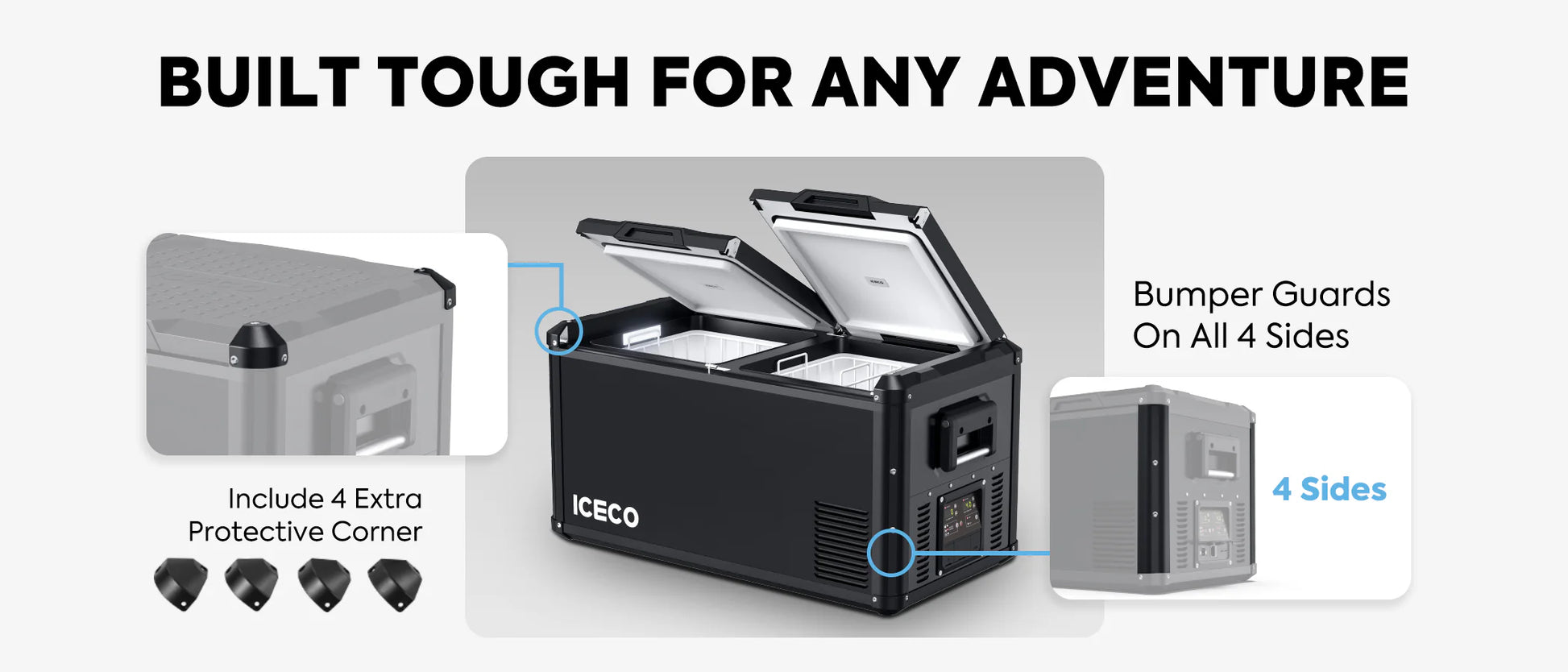 その他 ICE Refrigerateur/Congelateur ICECO 75L Double Compartiments - Vert