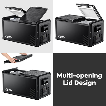 Refrigerateur/Congelateur ICECO 90L Double Compartiments - Noir sur Xperts4x4 Accessoires 4x4 Off-Road