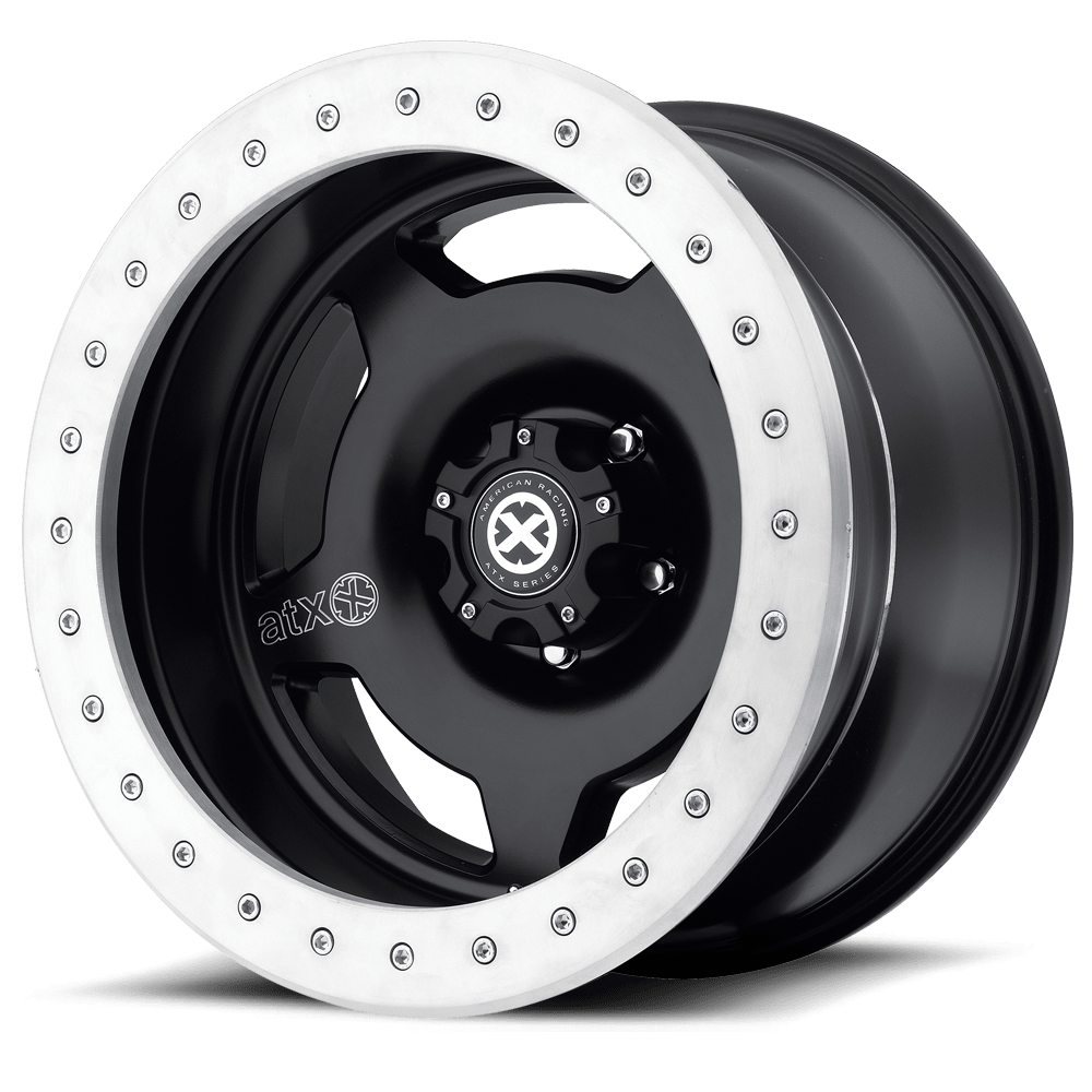 Jante 4x4 ATX AX756 Slab – Noir satiné – 9x18 – 5x127 – ET-38 – CB78,3 - BYD Shark 2024+