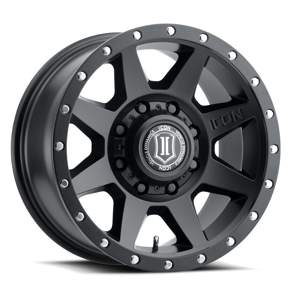 Jante 4x4 ICON Alloys Rebound HD – Noir satiné – 8,5x17 – 8x165,1 – ET13 – CB121 - BYD Shark 2024+