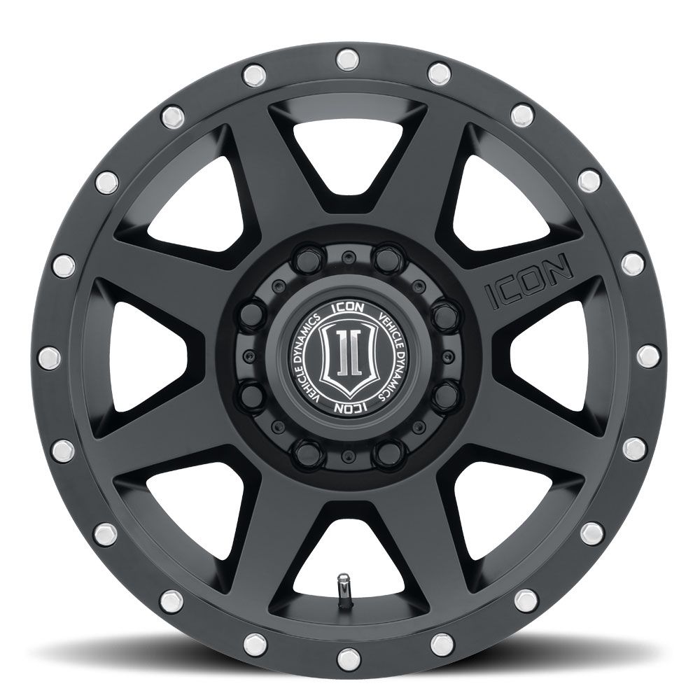 Jante 4x4 ICON Alloys Rebound HD – Noir satiné – 8,5x17 – 8x165,1 – ET13 – CB121 - BYD Shark 2024+