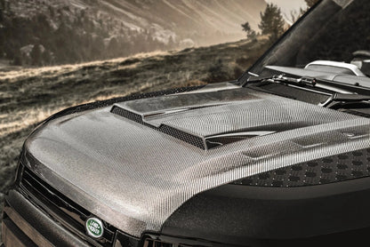 Capot Carbone Ventrilé KAHN Luxe - Defender 90/110/130 (2020+) sur Xperts4x4 Accessoires 4x4 Off-Road