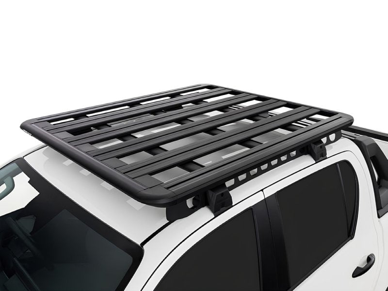 Galerie RHINO-RACK Pioneer 6 sur Toyota Hilux vue de trois quarts en hauteur