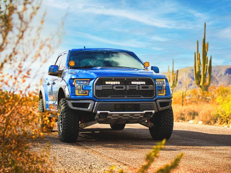 Kit intégration calandre Ford F-150 Raptor (2017-2020) – Carbon-6 Spot Yellow Dip - LAZER - Ford F150