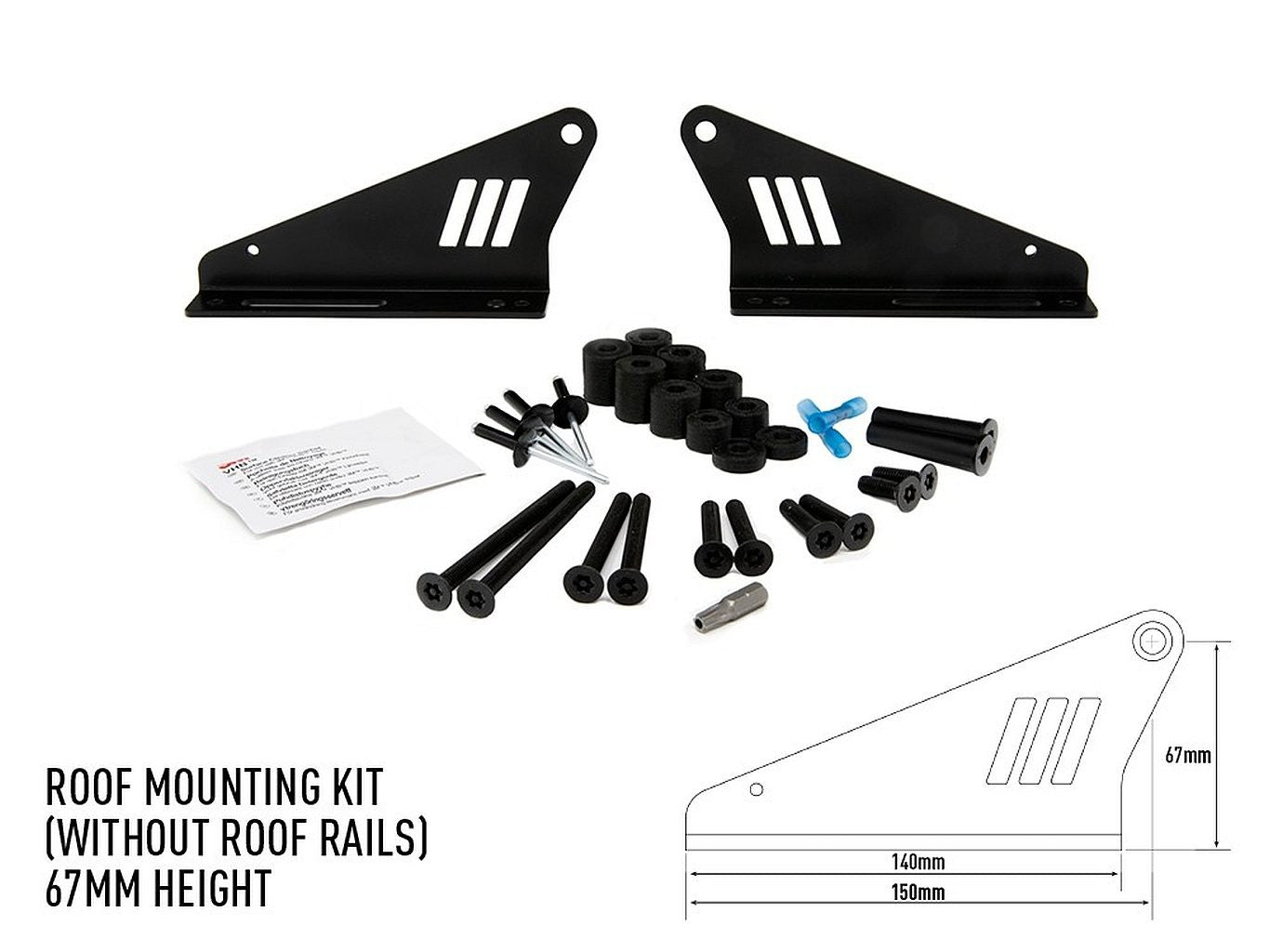 LAZER LAMPS toit Kit de montage- 67mm