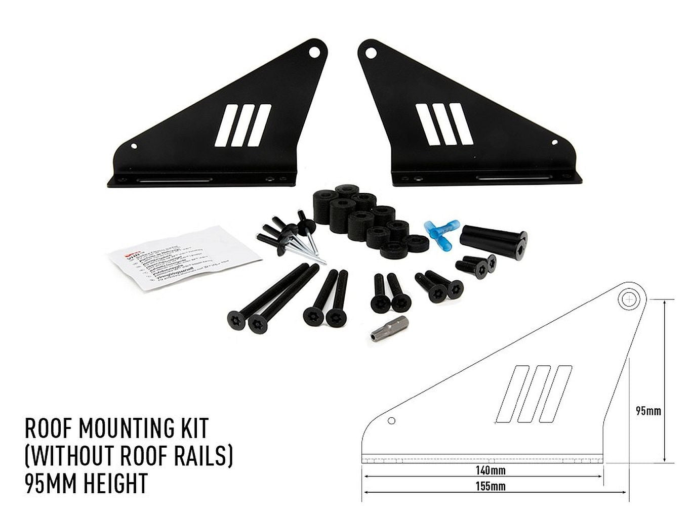 LAZER LAMPS toit Kit de montage-95mm