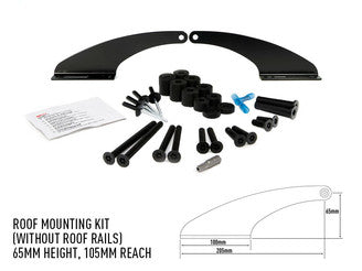 LAZER LAMPS toit Kit de montage avant (sans rails) 65mm hauteur