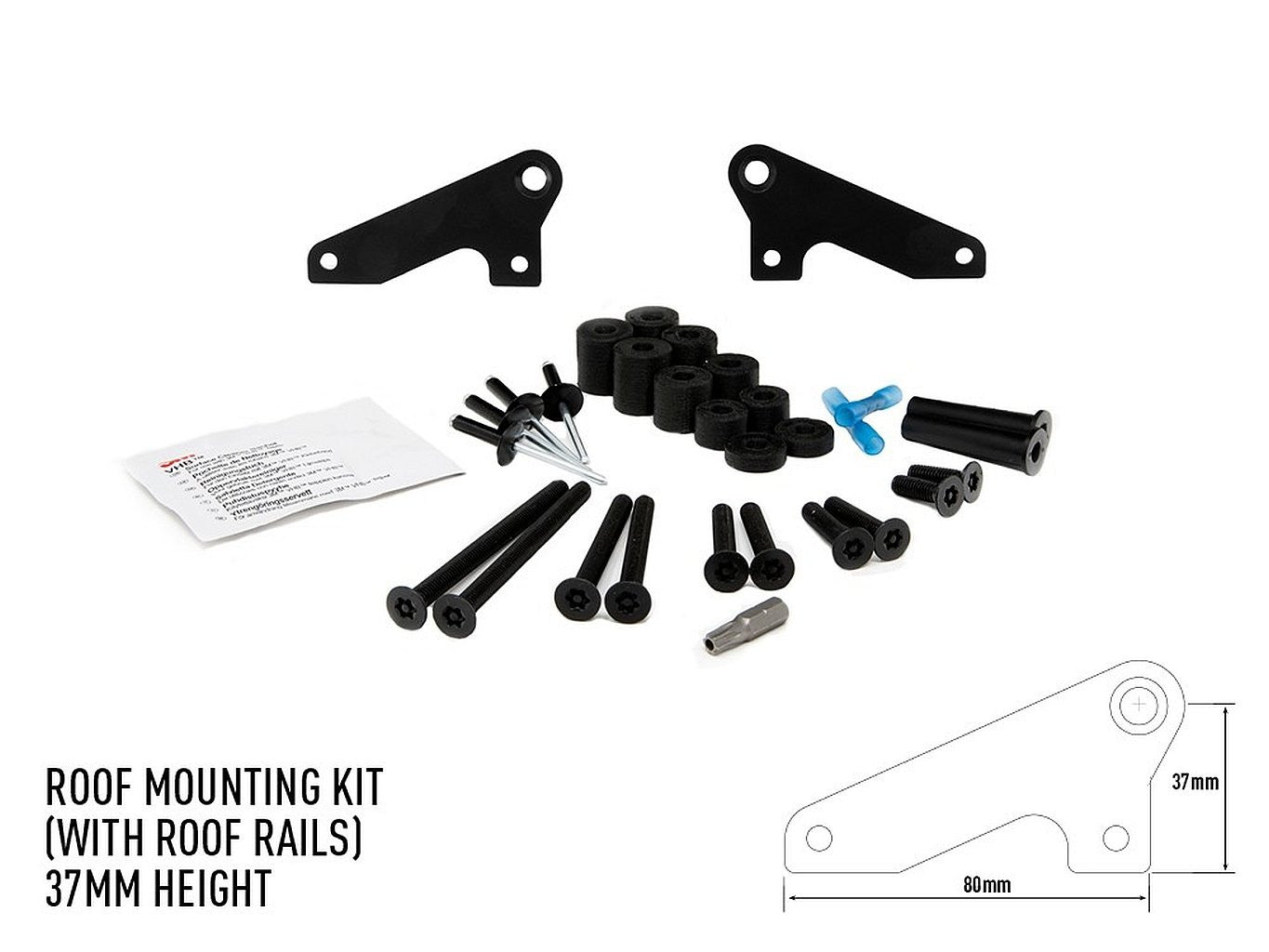 LAZER LAMPS toit rail Kit de montage- 37mm
