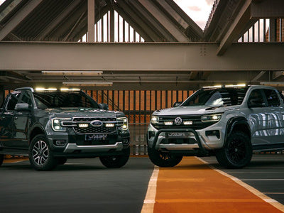 LAZER LAMPS supports de toit Ford Ranger & VW Amarok (23+) avec 2x Glide-18, noir