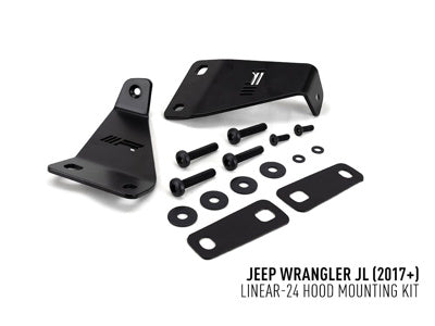 LAZER LAMPS capot Kit de montage Jeep Wrangler JL (2017+) pour Linear-24