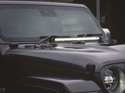 LAZER LAMPS capot Kit de montage Jeep Wrangler JL (2017+) pour Linear-24