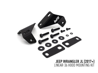 LAZER LAMPS capot Kit de montage Jeep Wrangler JL (2017+) pour Linear-36