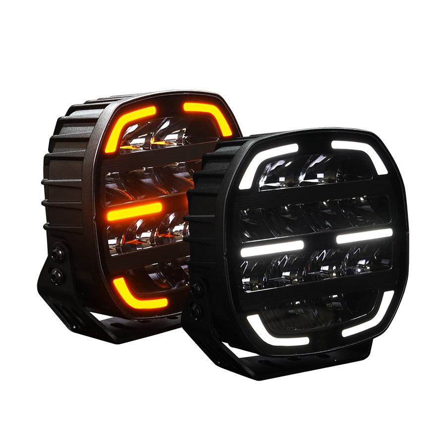 Feu de position LED puissant LUMIDRIVE Night Seeker 7, homologué, pour éclairage de véhicule, éclairage LED robuste.