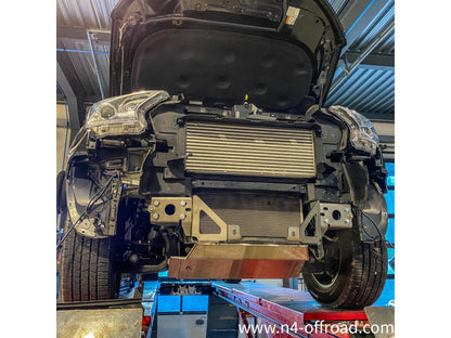 Platine de treuil N4 OFFROAD pour Ford Ranger PXIII 2019-2022, fixation sur pare-choc d'origine, robuste et adaptée.