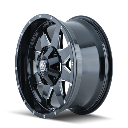 Jante MAYHEM 8040 TANK BLACK 9x17 8x165.1/170 ET18 CB130.8 sur Xperts4x4 Accessoires 4x4 Off-Road