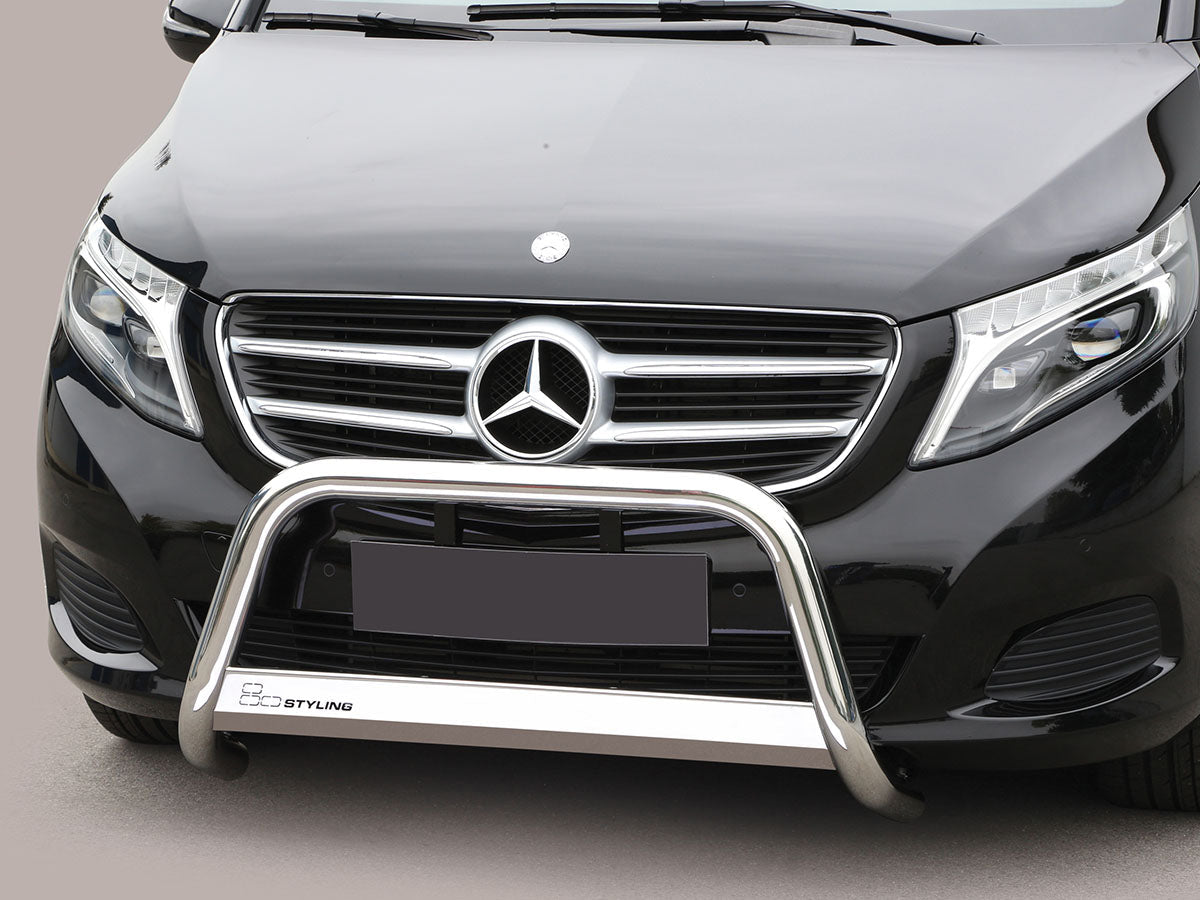 Pare-buffle Mercedes Classe V W447 2014-2019 - Ø63 mm inox poli Xperts 4x4