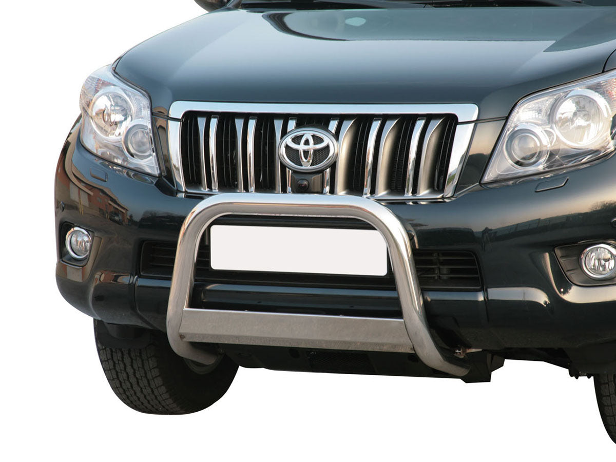 Pare-buffle MISUTONIDA4X4 en inox poli Ø63 mm pour Toyota Land Cruiser J150 2009-2013