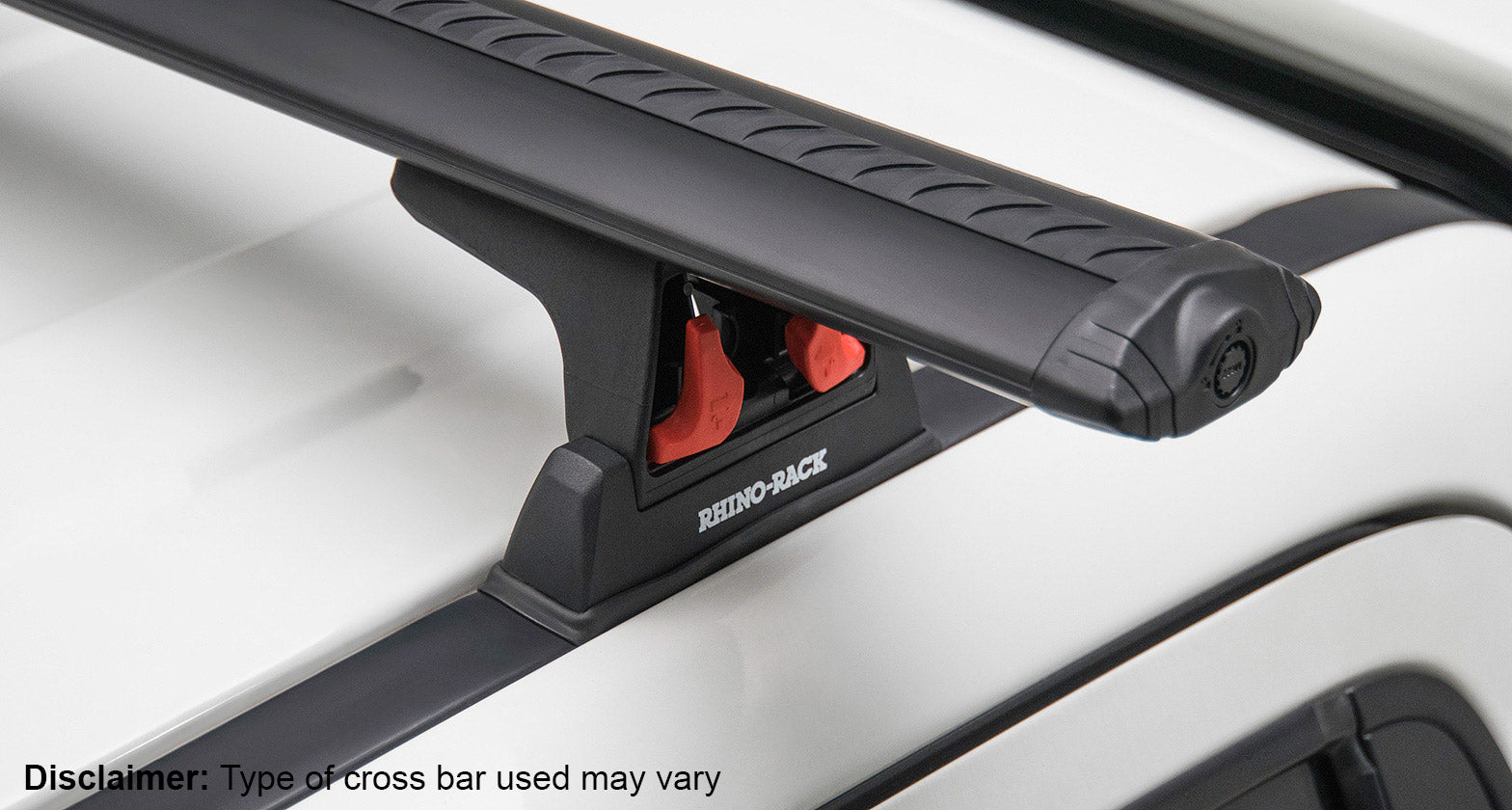 Kit 2 barres de toit noire 1250 mm Heavy Duty RLT600 Ditch Mount Nissan Navara NP300 2015+ - RHINO-RACK sur Xperts4x4 Accessoires 4x4 Off-Road
