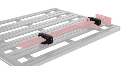 Kit d'installation rapide Rhino-Rack Stow-iT pour galerie ou barre, accessoires pour montage pratique et sécurisé.