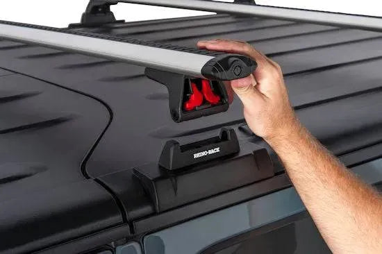 Support de fixation RHINO-RACK RLT600H Quick Mount, lot de 2, accessoires pour fixation de rack ou porte-bagages, design robuste en métal