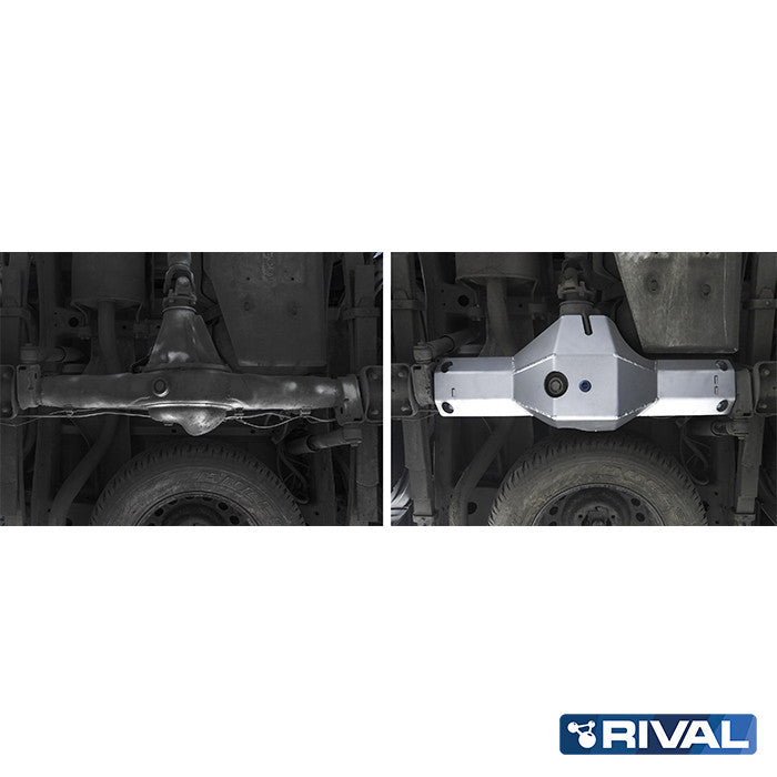 Protection Différentiel Arrière - Toyota Hilux REVO 2016-Présent - Rival4x4 - Aluminium 6mm sur Xperts4x4 Accessoires 4x4 Off-Road