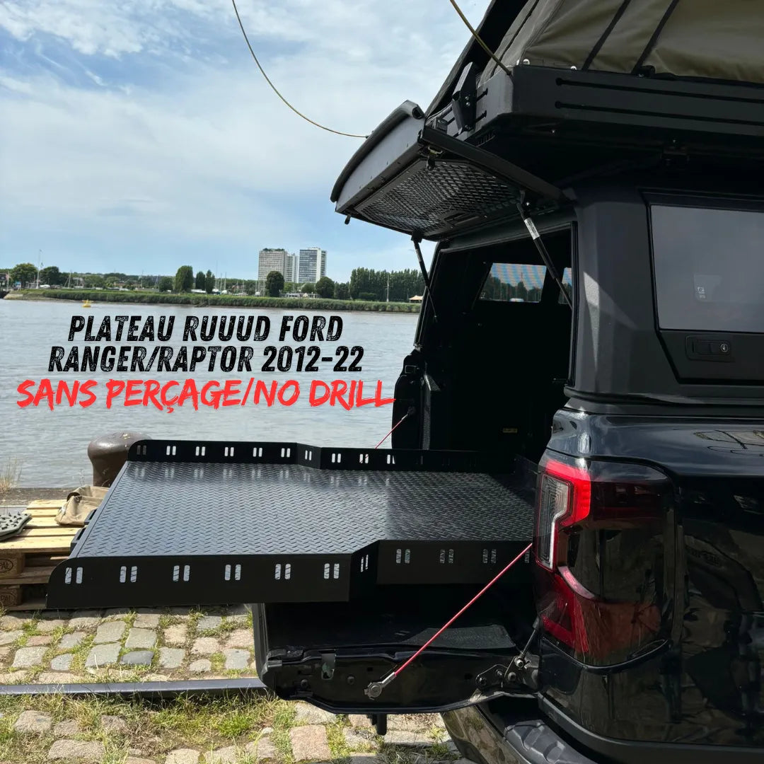 Plateau Coulissant RUUUD Ford Ranger/Raptor 2012 à 2022 (Sans Perçage) sur Xperts4x4 Accessoires 4x4 Off-Road