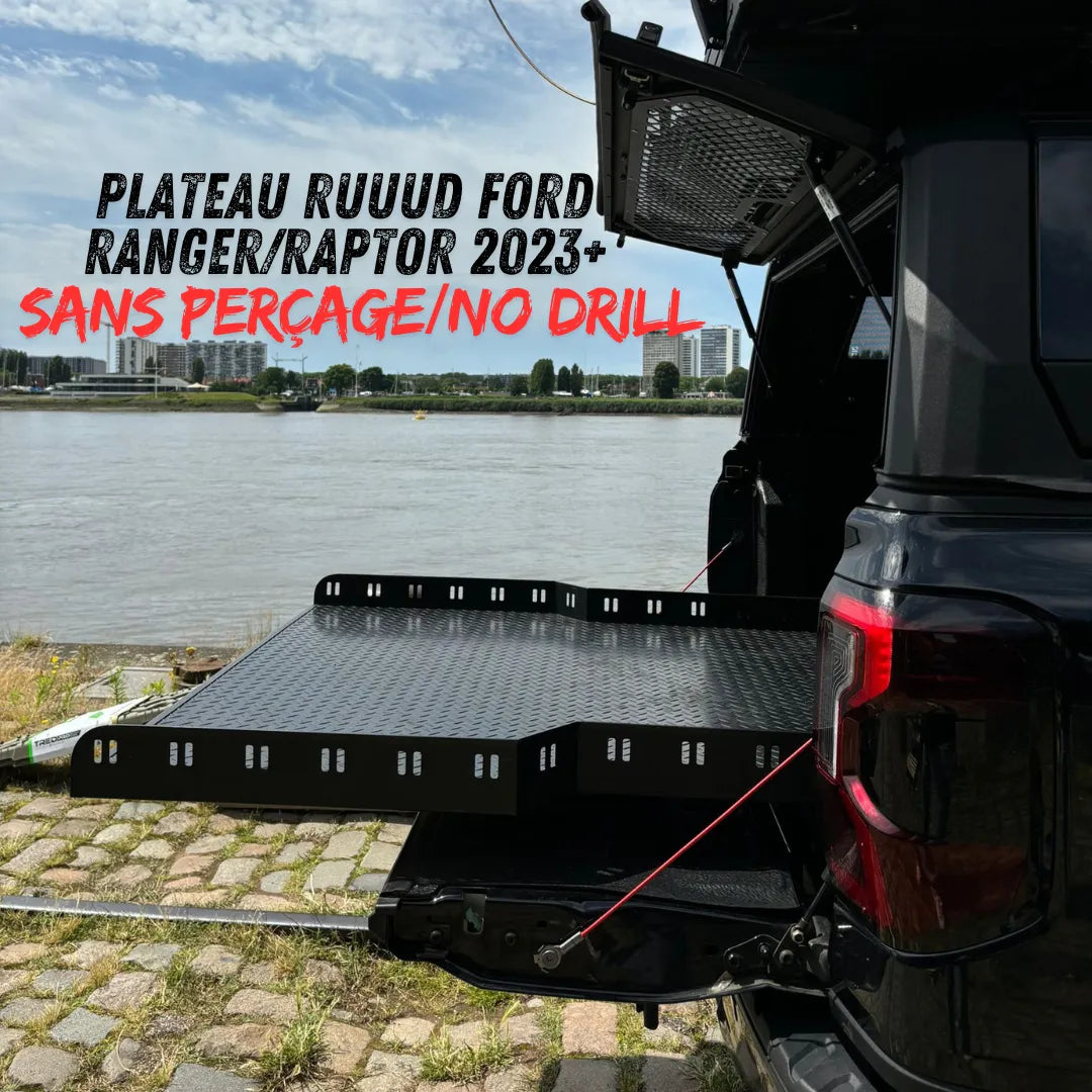 Plateau Coulissant RUUUD Ford Ranger/Raptor 2023+ NEXT GEN (Sans Perçage) sur Xperts4x4 Accessoires 4x4 Off-Road