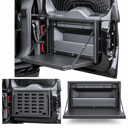 Table Rabattable en Acier pour Porte Arrière Land Rover Defender 2019+ - RUUUD Xperts 4x4