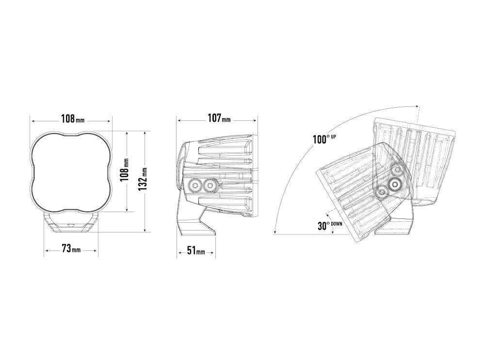 LAZER LAMPS Utility-80 HD — Phare de Travail LED 8940 lm sur Xperts4x4 Accessoires 4x4 Off-Road