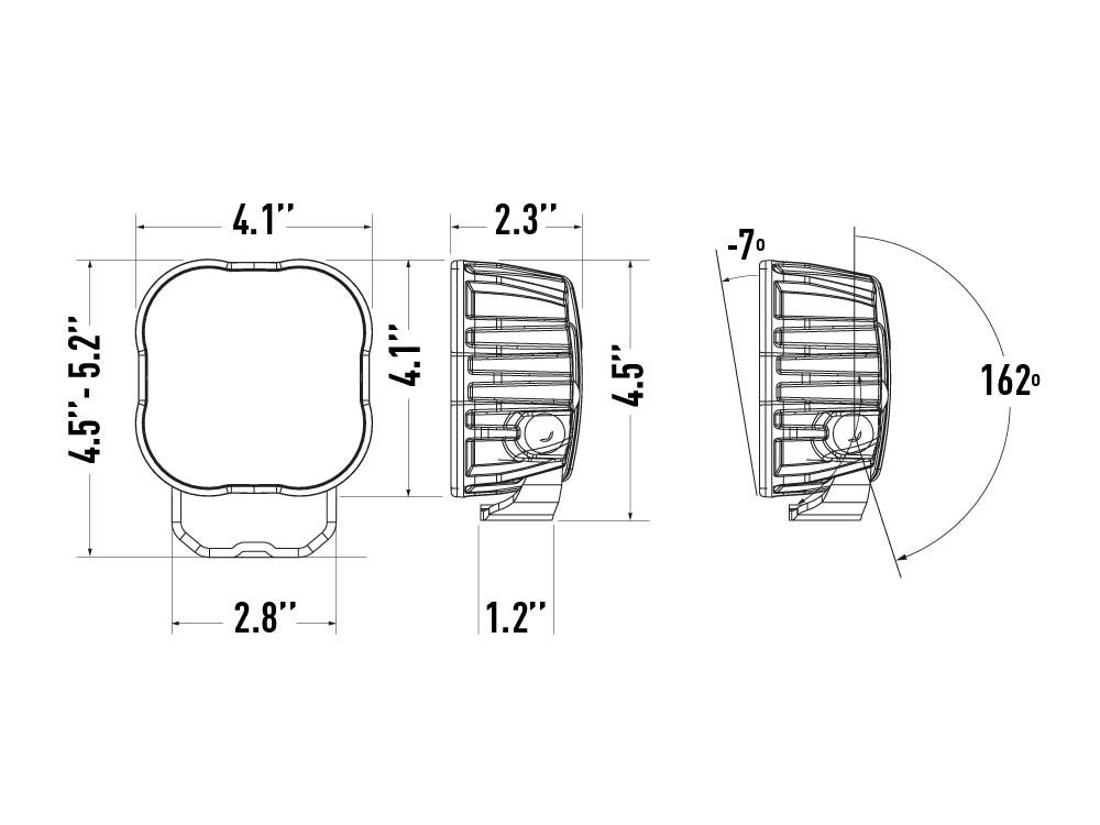 LAZER LAMPS Utility-50 Chase — Phare de Travail LED sur Xperts4x4 Accessoires 4x4 Off-Road