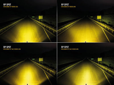 Lentille LAZER LAMPS ambré Half-strié – 15 degrés – RP-Série/Utility-80 HD LAZER LAMPS sur Xperts4x4 Accessoires 4x4 Off-Road
