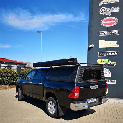 Support auvent Alu-Cab 270°/180° pour barres de toit sur Xperts4x4 Accessoires 4x4 Off-Road