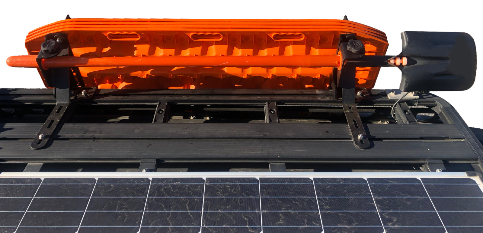 Support MAXTRAX Incliné pour Galerie de Toit + Support Pelle sur Xperts4x4 Accessoires 4x4 Off-Road